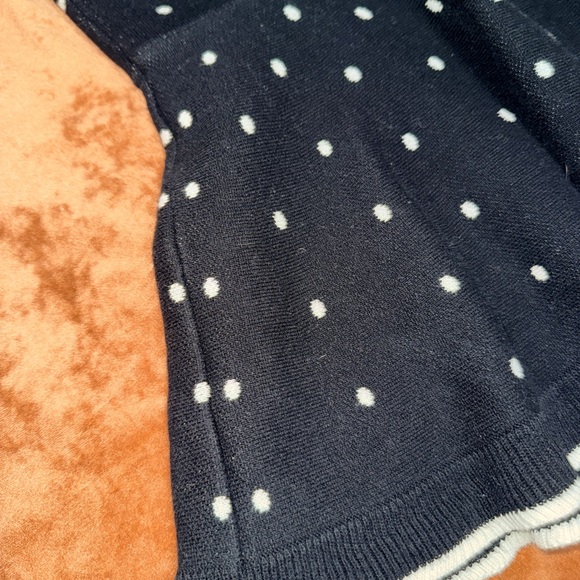 Petite Black By Celden 140 Black and White Polka Dot Knit Dress 7-9 years - Picture 4 of 8